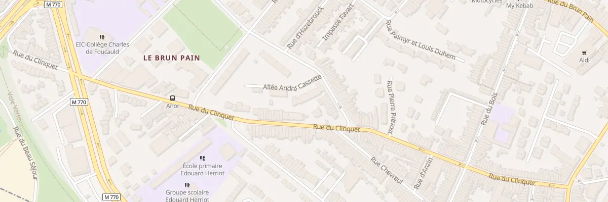 Plan du 146 Rue du Clinquet à Tourcoing