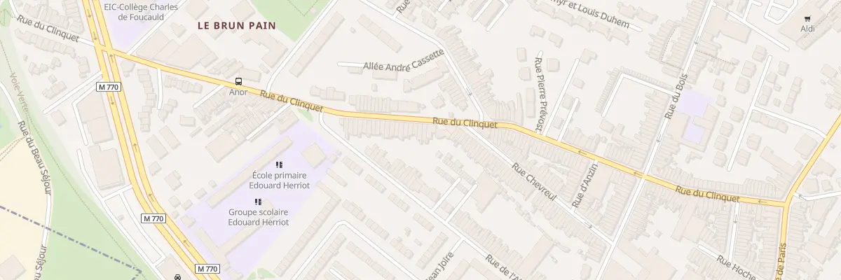 Plan du 125 Rue du Clinquet à Tourcoing