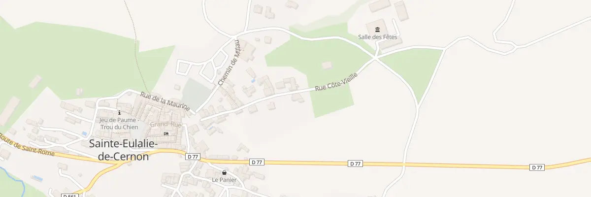Plan du 16 Rue Côte Vieille à Sainte-Eulalie-de-Cernon