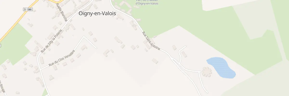 Plan du 20 Rue Saint-antoine à Oigny-en-Valois