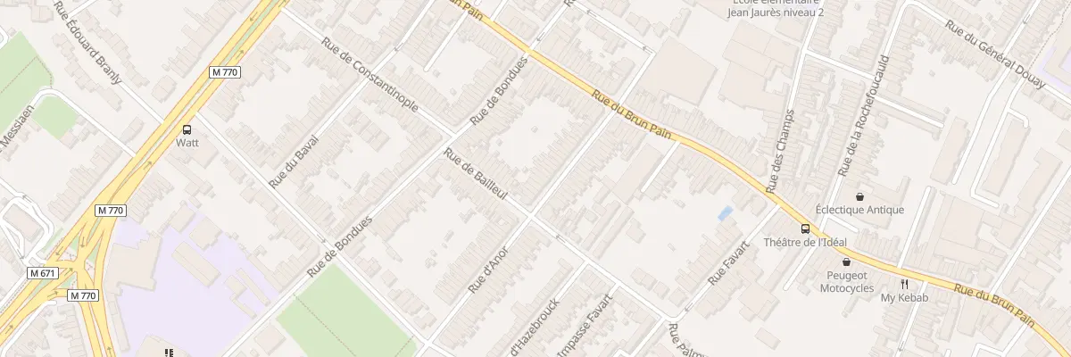 Plan du 36 Rue d’ Anor à Tourcoing