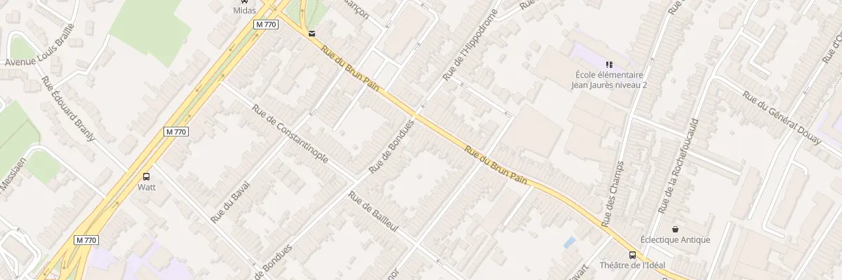 Plan du 185 Rue du Brun Pain à Tourcoing