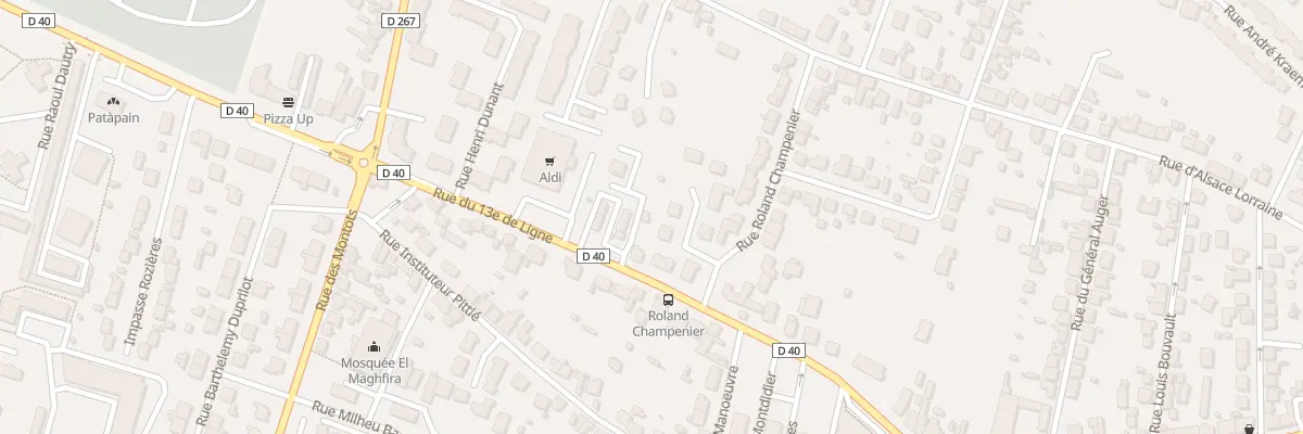 Plan du 84 Rue du 13eme de Ligne à Nevers