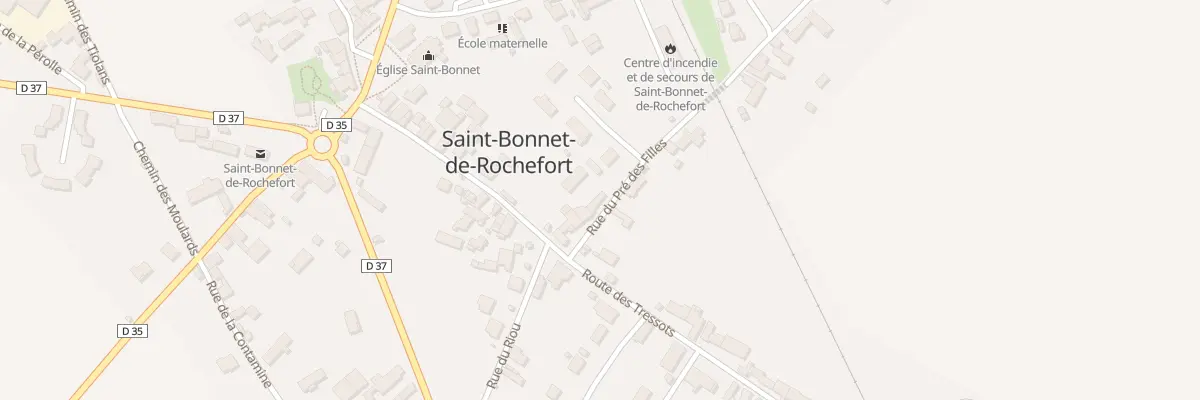 Plan du 5 Rue du Pré des Filles à Saint-Bonnet-de-Rochefort
