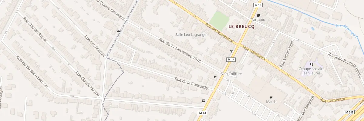 Plan du 29 Rue du Onze Novembre 1918 à Villeneuve-d’Ascq
