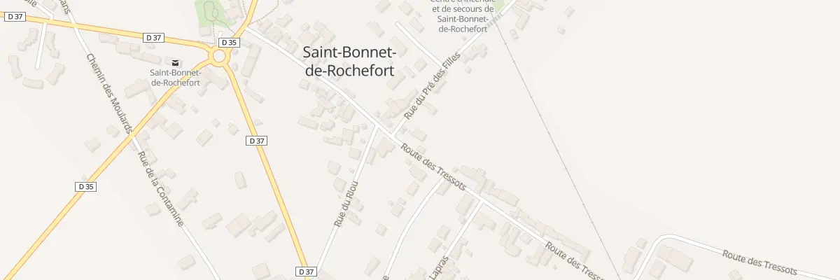 Plan du 3 Rte des Tressots à Saint-Bonnet-de-Rochefort