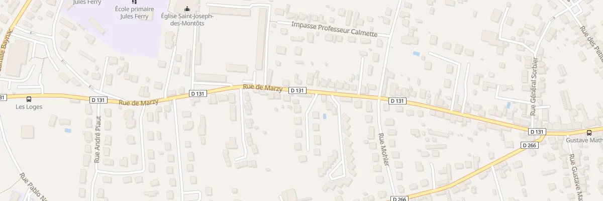 Plan du 36 Rue de Marzy à Nevers