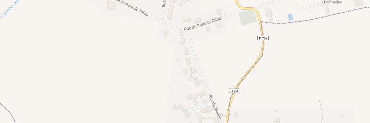Plan du 6 Rue du Moulin à Vieux-Champagne