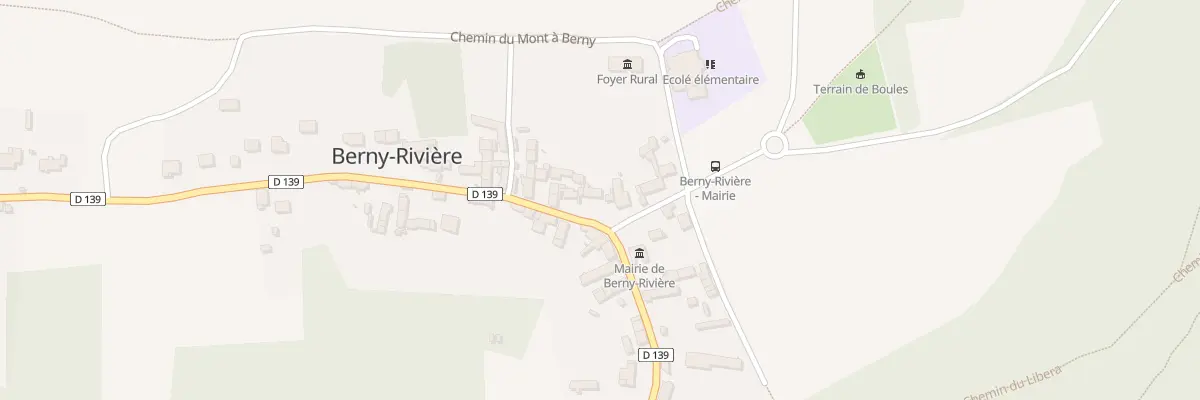Plan du 2 Rue du Pont Araby à Berny-Rivière