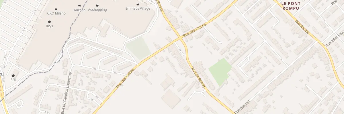 Plan du 307 Rue de Roncq à Tourcoing