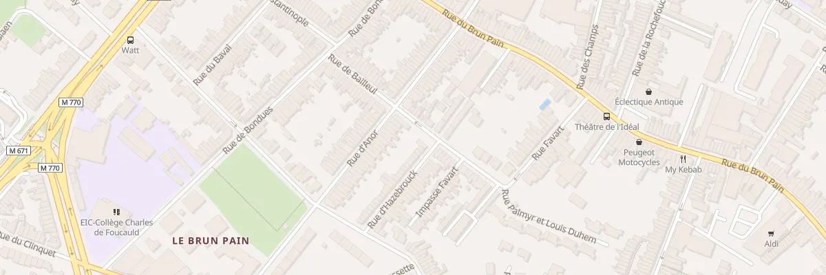 Plan du 45 Rue d’ Anor à Tourcoing