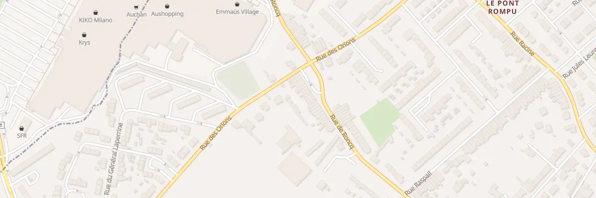 Plan du 305 Rue de Roncq à Tourcoing