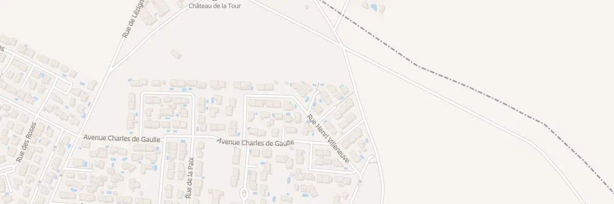 Plan du 25 Rue Henri Villeneuve à Montady