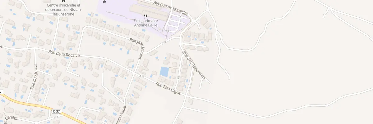 Plan du 2 Rue Jeanne Barret à Nissan-lez-Enserune