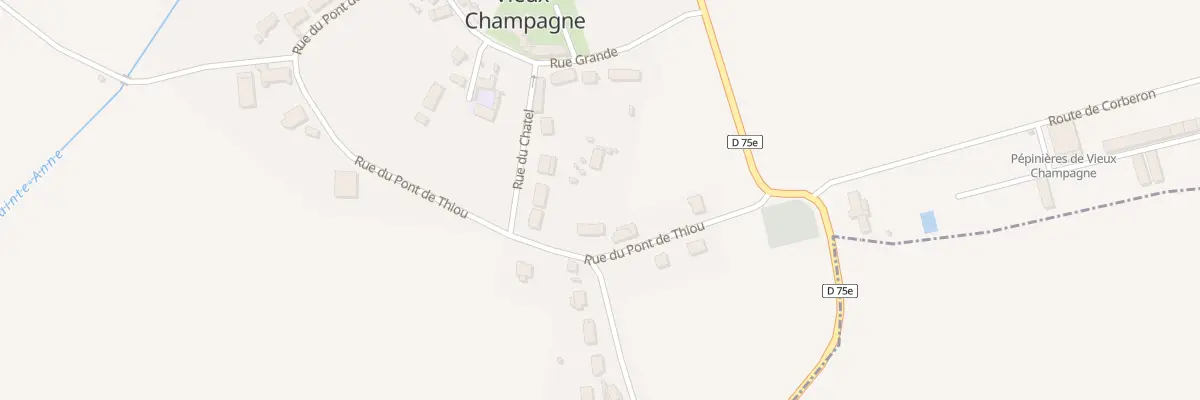 Plan du 11 Rue du Pont de Thiou à Vieux-Champagne