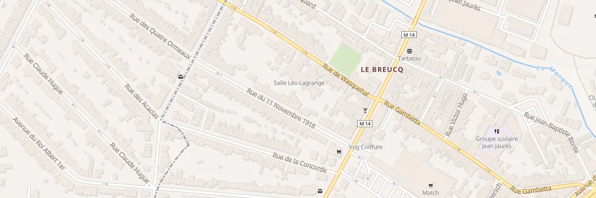 Plan du 22 Rue du Onze Novembre 1918 à Villeneuve-d’Ascq