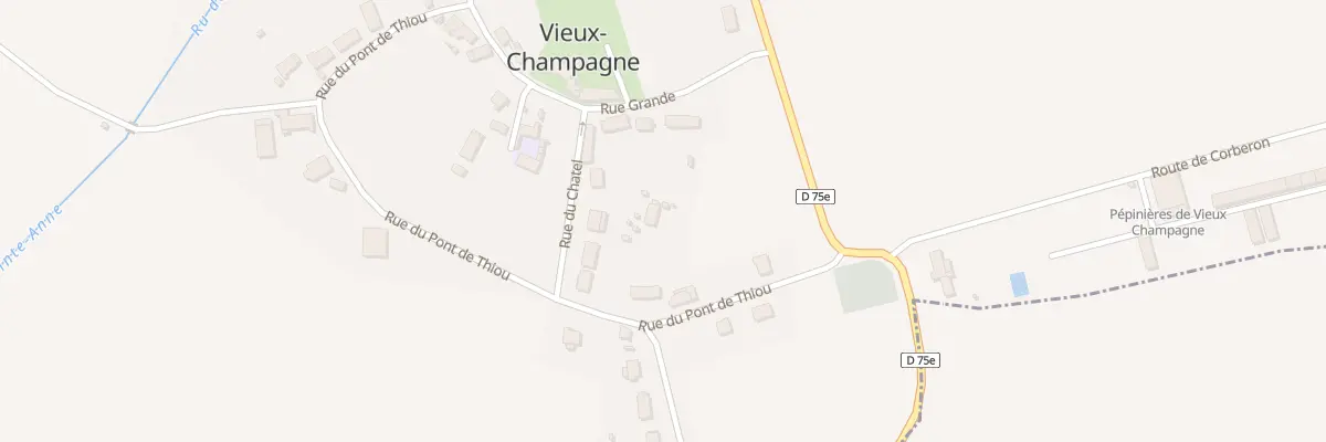 Plan du 5 Rue du Chatel à Vieux-Champagne