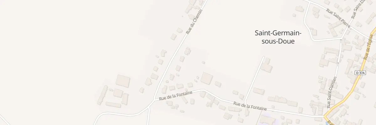 Plan du 7 Rue du Chemin à Saint-Germain-sous-Doue