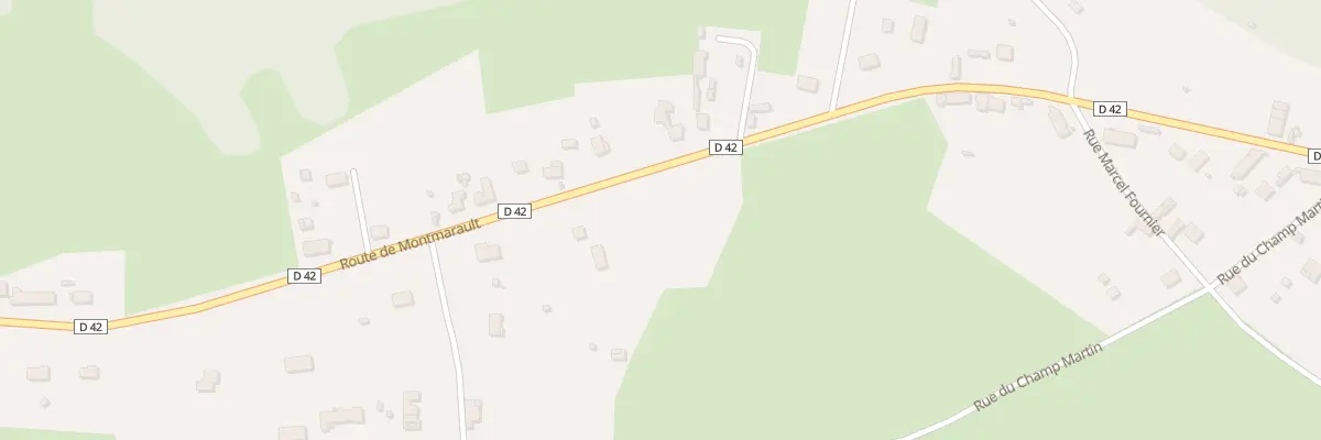 Plan du 9 Rte de Montmarault à Chantelle