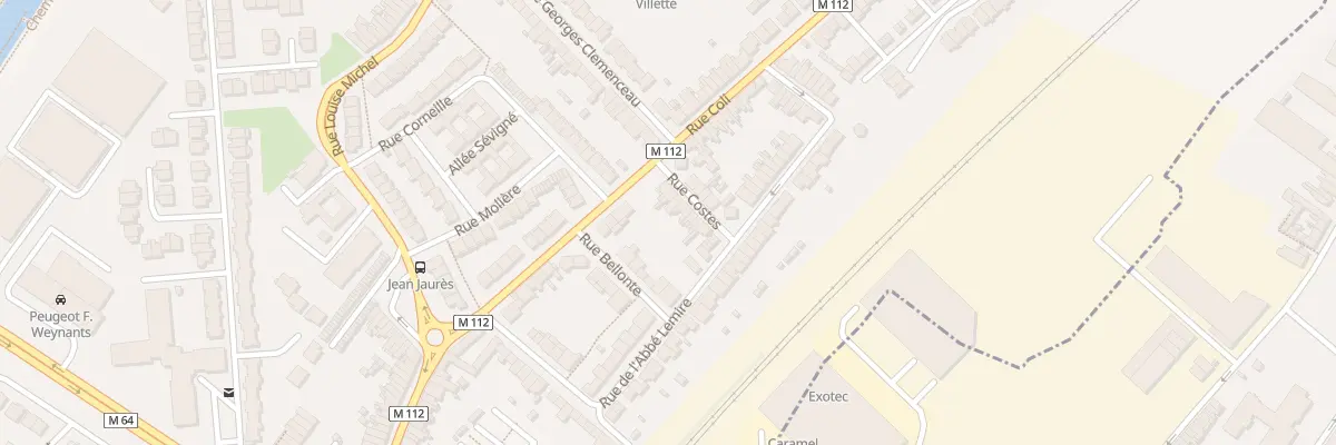 Plan du 10 Rue Costes à Wasquehal