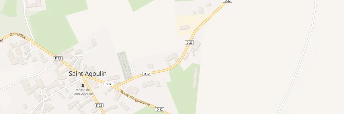 Plan du 3 Rte de Gannat à Saint-Agoulin