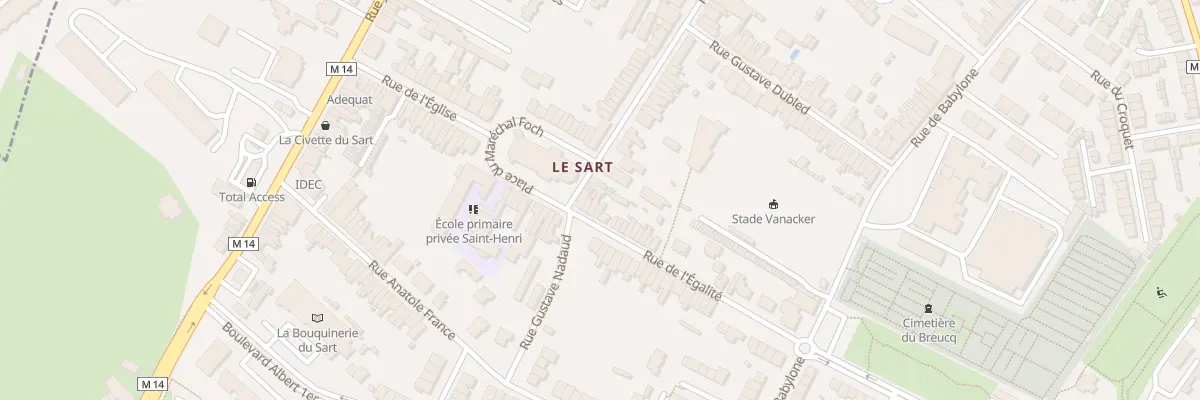 Plan du 5 Rue de l’Egalite à Villeneuve-d’Ascq