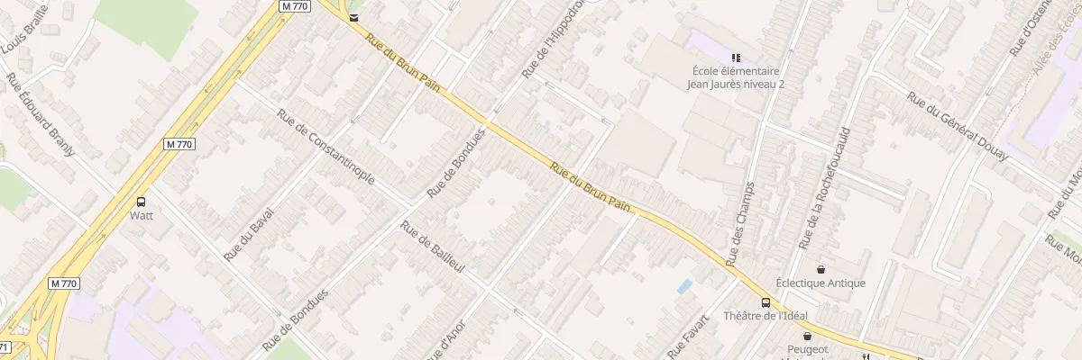 Plan du 165 Rue du Brun Pain à Tourcoing