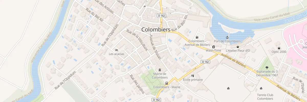 Plan du 18 Av de Nissan à Colombiers
