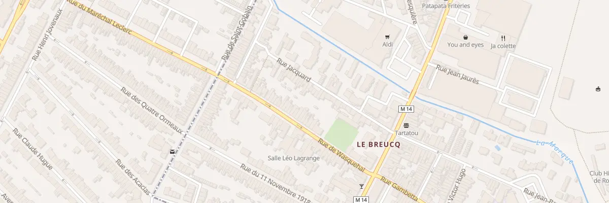 Plan du 50 Rue de Wasquehal à Villeneuve-d’Ascq