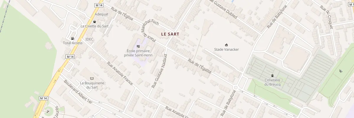 Plan du 18 Rue de l’Egalite à Villeneuve-d’Ascq