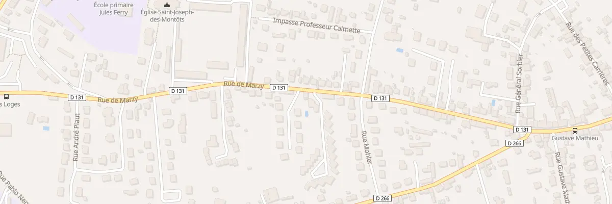 Plan du 34 Rue de Marzy à Nevers