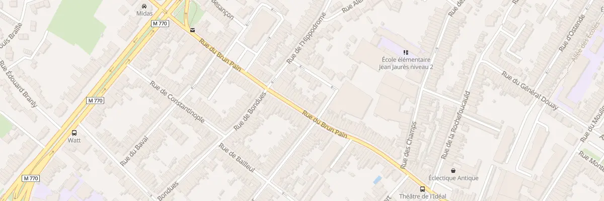 Plan du 194 Rue du Brun Pain à Tourcoing