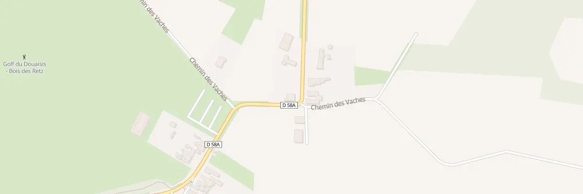 Plan du 1851 Rue du Bois des Retz à Sin-le-Noble