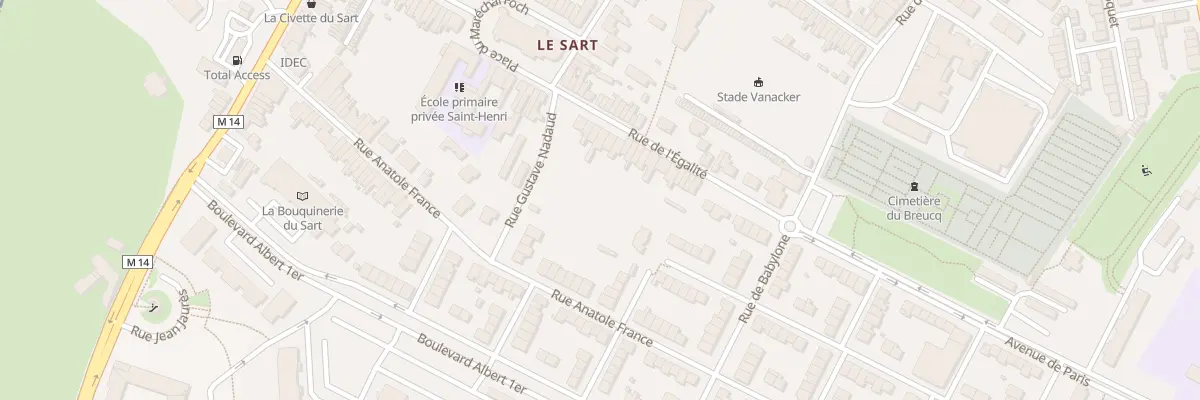 Plan du 28 Rue de l’Egalite à Villeneuve-d’Ascq