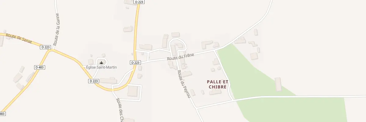 Plan du 1 Rte du Peyrou à Taxat-Senat