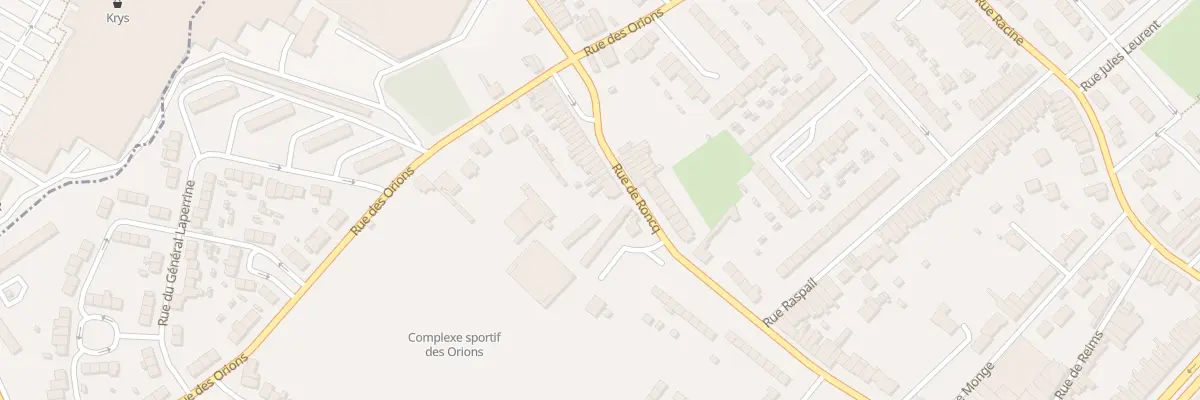 Plan du 279 Rue de Roncq à Tourcoing