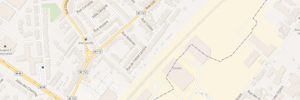Plan du 22 Rue de l’Abbé Lemire à Wasquehal