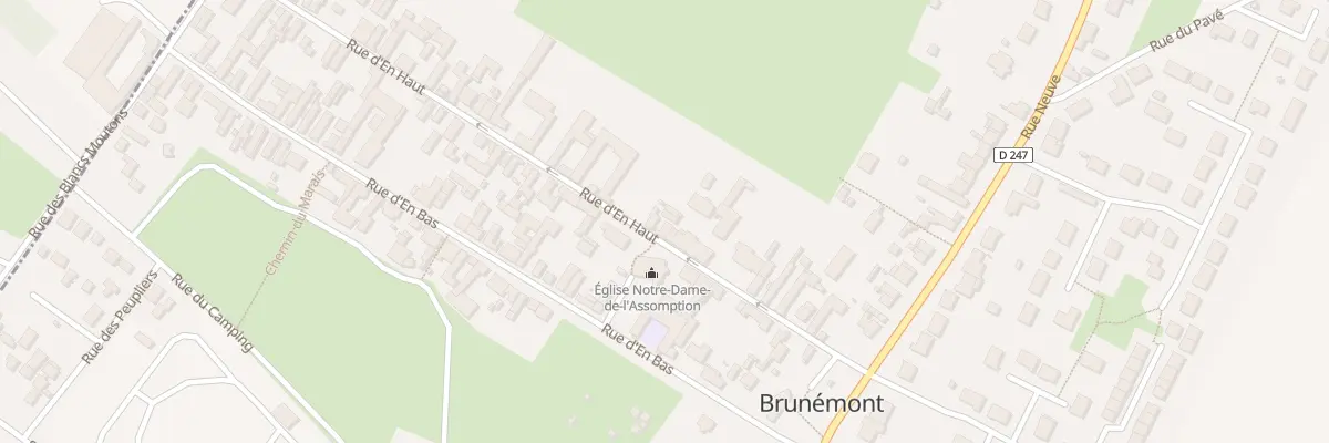 Plan du 14 Rue d’En Haut à Brunémont