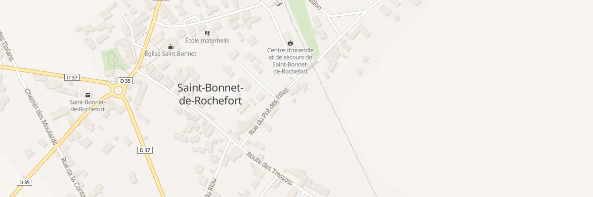 Plan du 14 Rue du Pré des Filles à Saint-Bonnet-de-Rochefort