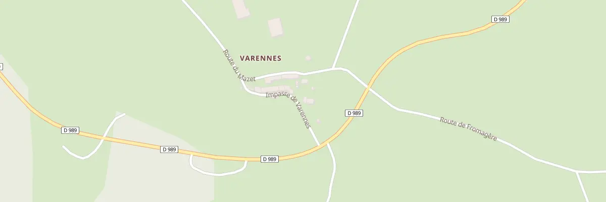 Plan du 5174 Varennes à Fournels