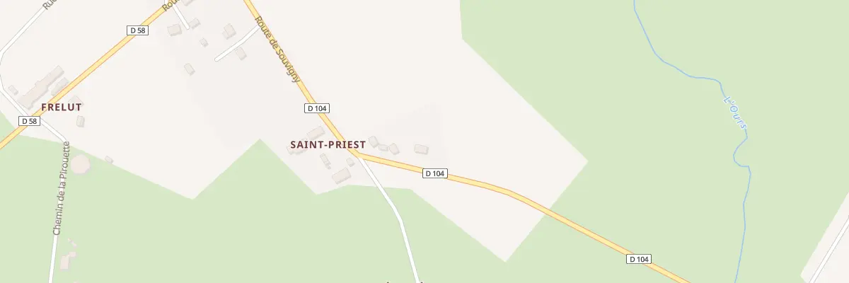 Plan du 5243 Saint Priest à Autry-Issards