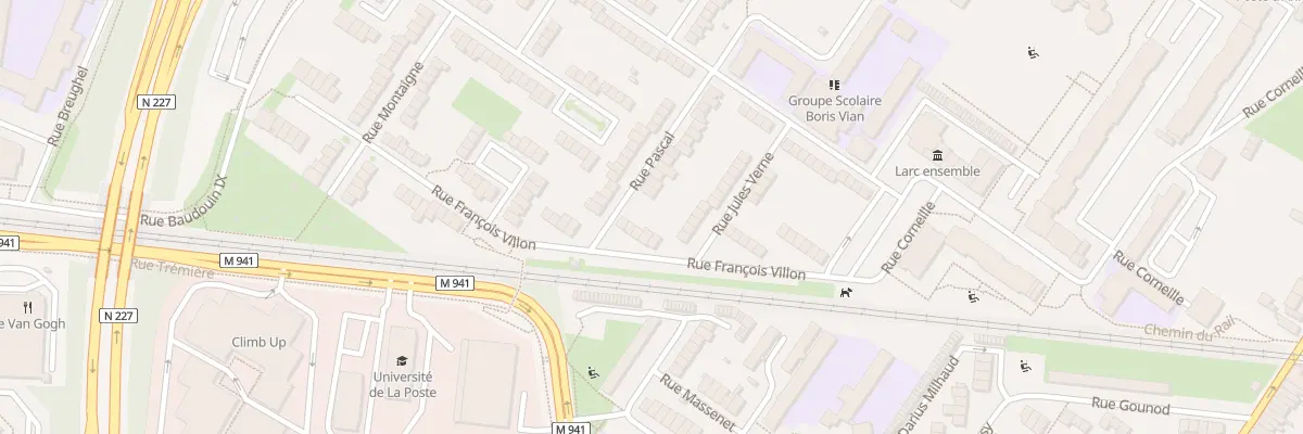 Plan du 33 Rue Francois Villon à Villeneuve-d’Ascq