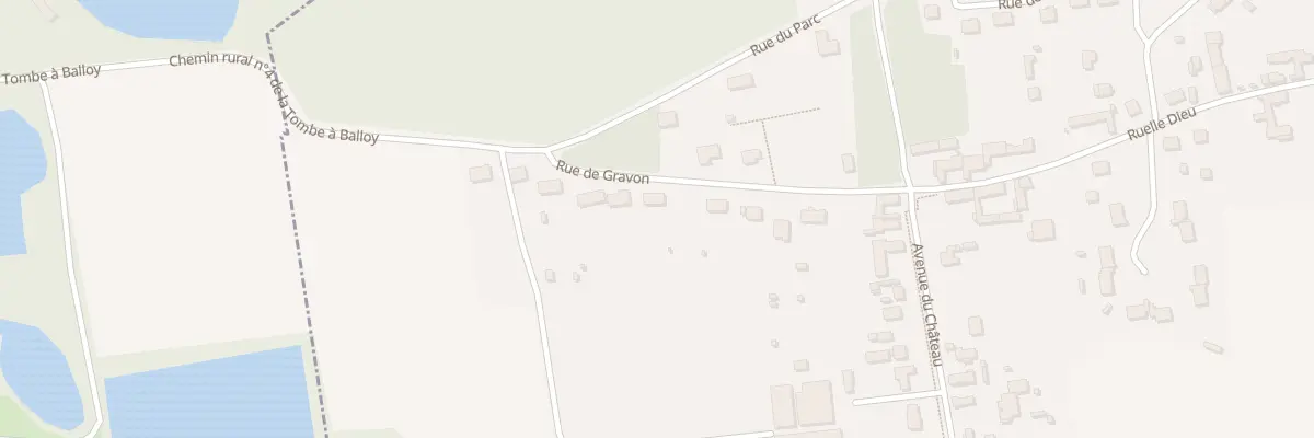 Plan du 13 Rue de Gravon à Balloy