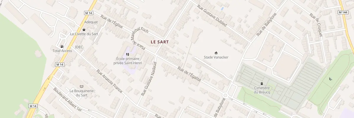 Plan du 17 Rue de l’Egalite à Villeneuve-d’Ascq