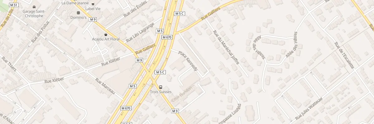 Plan du 6 Pl Kennedy à Mouvaux