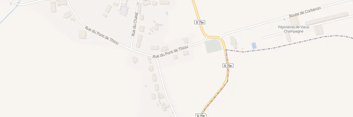 Plan du 26 Rue du Pont de Thiou à Vieux-Champagne
