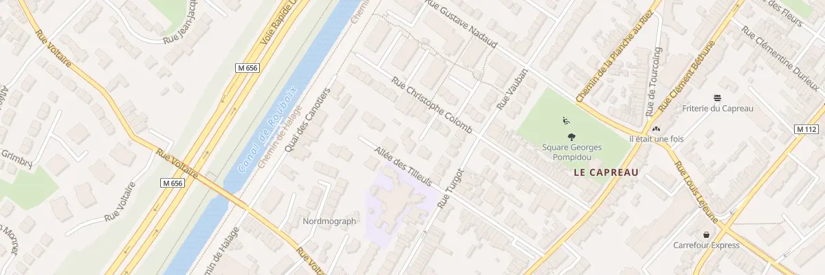 Plan du 23 Rue Christophe Colomb à Wasquehal