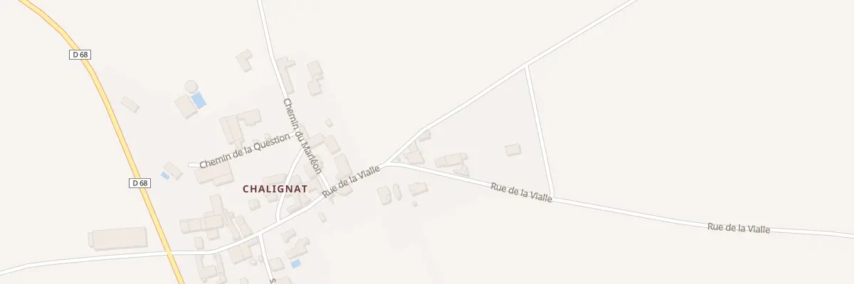 Plan du 15 Rue de la Vialle (Chalignat) à Saint-Bonnet-de-Rochefort