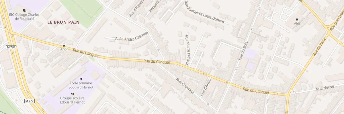 Plan du 108 Rue du Clinquet à Tourcoing