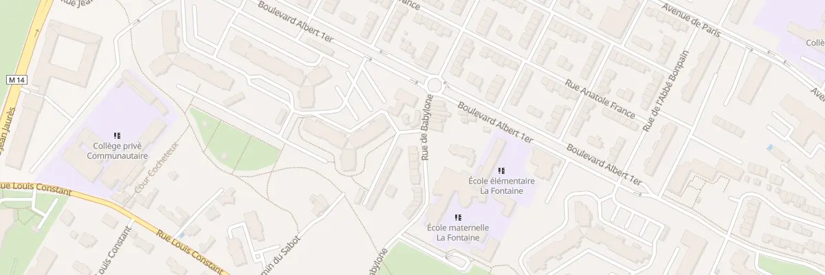 Plan du 36 Bd Albert 1er à Villeneuve-d’Ascq